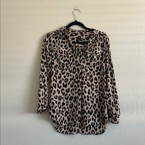 Ann Taylor Cheetah Print Blouse